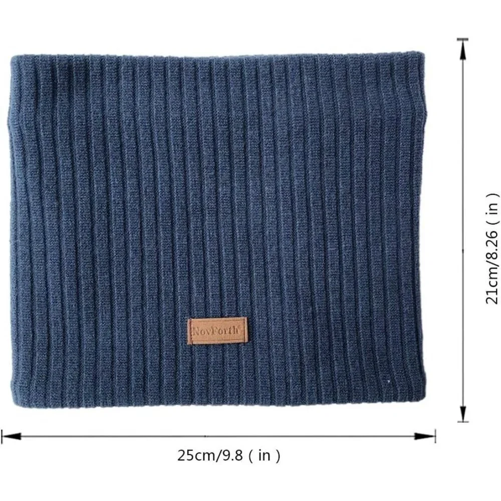 Men's Navy 1 Winter Ski Neck Gaiter Face Scarf Fleece Lined Windproof Scarves